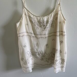 CUTE vintage Ann Taylor tank, with cute decals